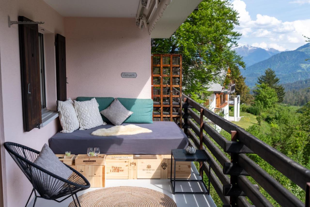 -Panorama-Bergblick- Dampfbad-Dusche Und Aussenbett Apartment Flims Bagian luar foto